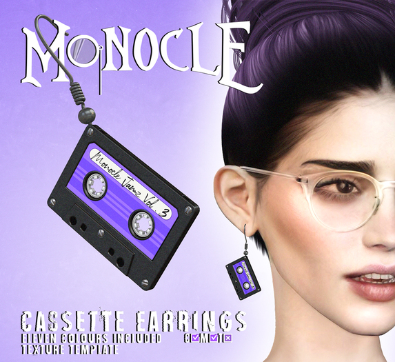 -MONOCLE- Cassette Earrings