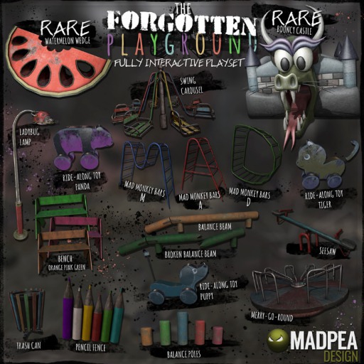 MadPea The Forgotten Playground - Ride-Along Toy - Panda (add)