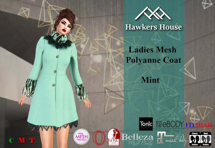 *HH* Ladies Mesh PollyAnne Coat Mint