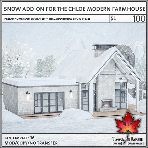 Trompe Loeil - Snow Add-On for Chloe Modern Farmhouse [mesh]