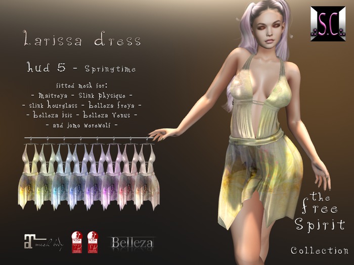 .:S.C:. Free Spirit - Larissa Dress - HUD 5 - Springtime