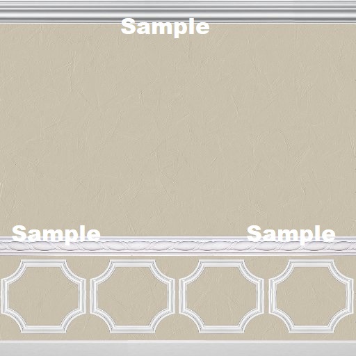 Contemporary Cream Chair Rail Texture CM