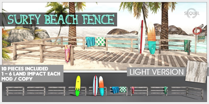 Sequel - Surfy Beach Fence - Light (Add)