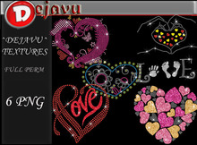 ^Dejavu^ Full Perm Rhinestone Love Png 12