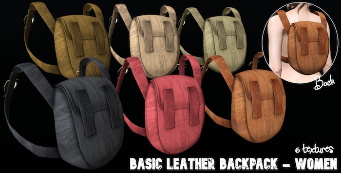 :KOYUKI: Women Basic Leather Backpack - 6 textures