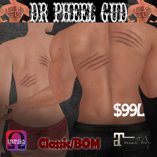DrPheelGud back Scratch tattoo