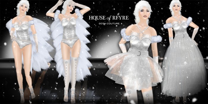 RFyre Winter 2010 Womens  Fantasy Ice Gown White Boxed