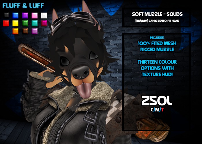F&L - Soft Muzzle - Canis Rigged - Solids