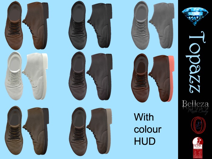 Topazz-Mens low cut boots