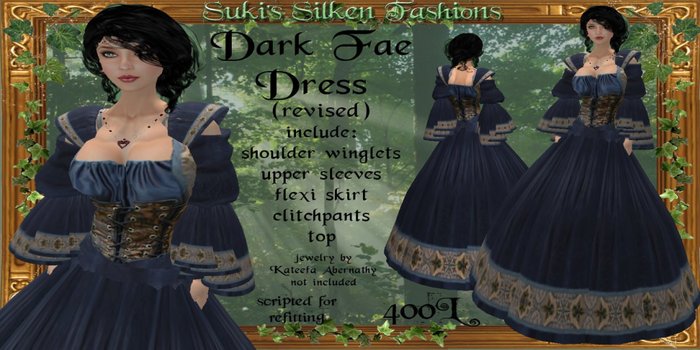 !~SSF~! Dark Fae Gown (revised)