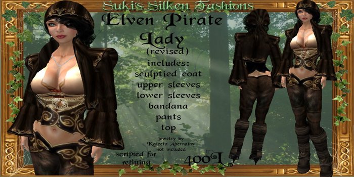 !~SSF~! Elven Pirate Lady Outfit (revised)