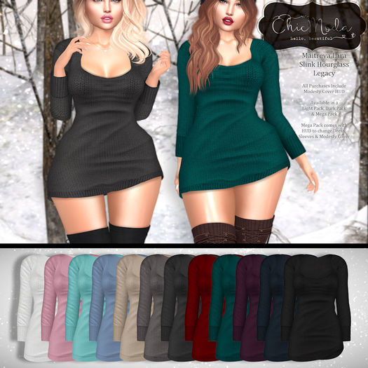 ChicModa // Penny Sweater Dress // MEGA PACK
