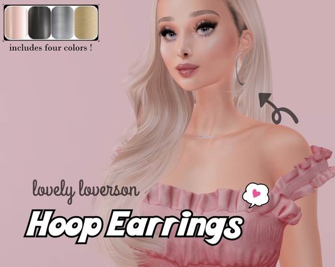 ~* Lovely Loverson *~ Hoops Earrings