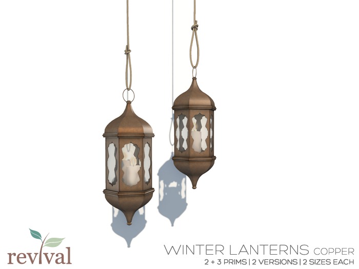 .:revival:. winter lanterns copper