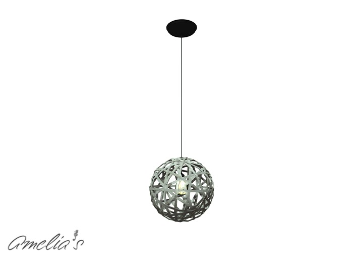 Amelia's Rattan Globe Light (Bleached) Boxed