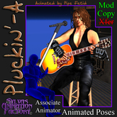 Pluckin' - A -- Male Stool Sitting Guitar Playing Animation (copyable)