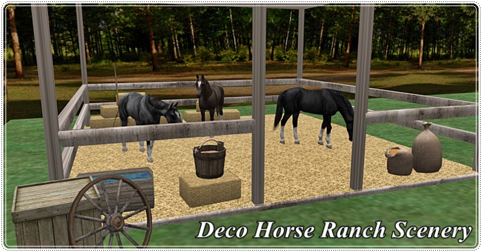 **BB** Deco Horse Ranch Scenery