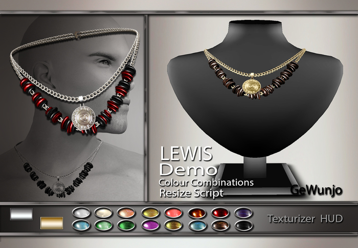 GeWunjo : LEWIS male necklace DEMO