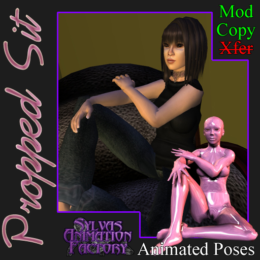 Propped Sit -- Female Ground/Chair Sitting Animation (copyable)