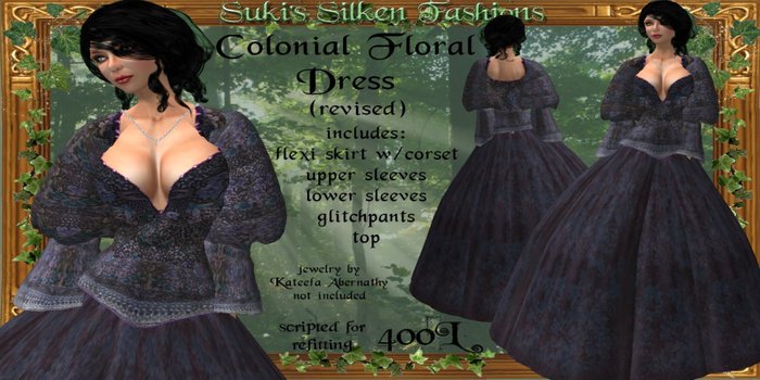 !~SSF~! Colonial Floral Dress (revised)