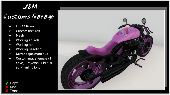 J&M Girl Pink Bike-Boxed