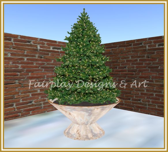 Minature Flickering Outdoor Potted Tree