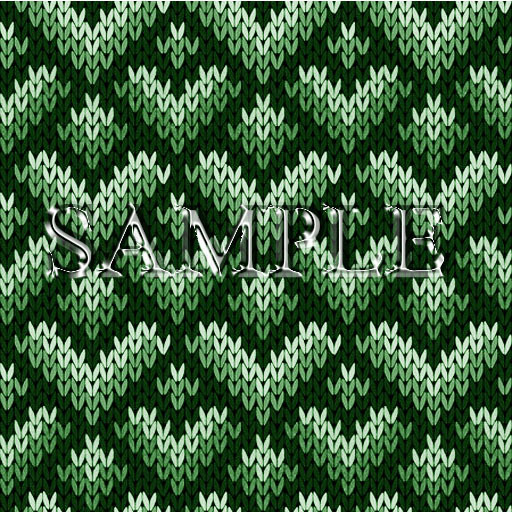 Zoy Texture [ Heart Knit - Green ] Seamless