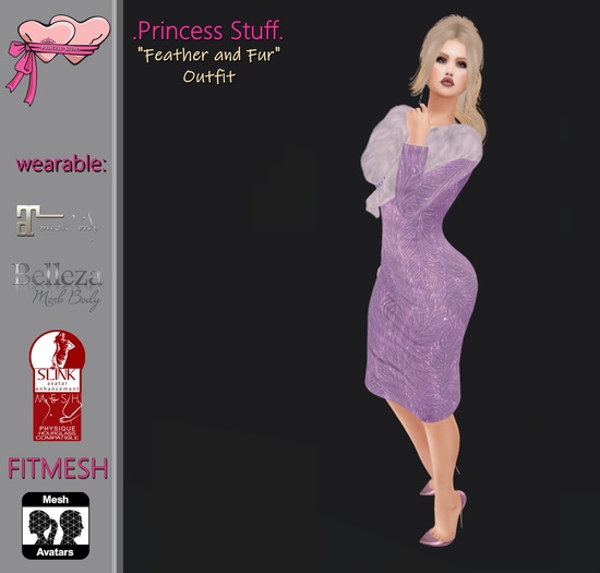 .Princess Stuff. [Feather & Fur Outfit] *Lights of Purple*  add