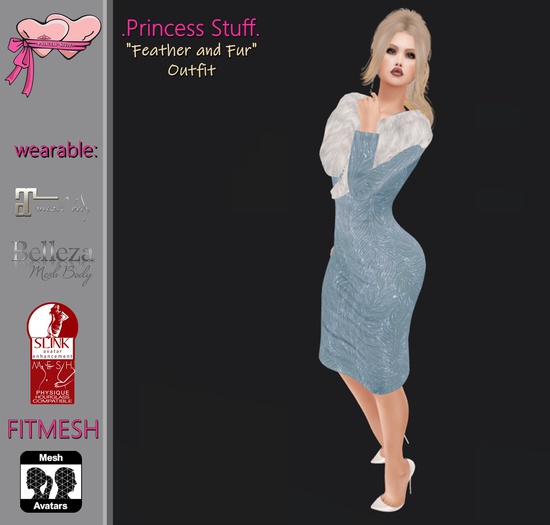 .Princess Stuff. [Feather & Fur Outfit] *Winter Sky* add_me 