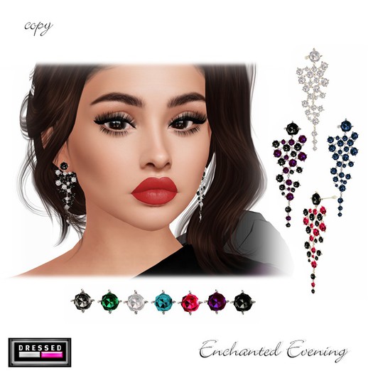 ::DBL:: Enchanted Evening Earrings 7 Gem/4 Metal Choices (COPY)
