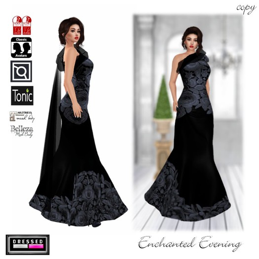 ::DBL:: Enchanted Evening Gown (Mesh/Classic Fits) Platinum