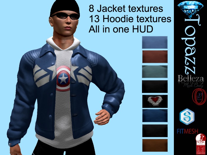 Topazz-TMS013 Mens Jacket with Hoodie