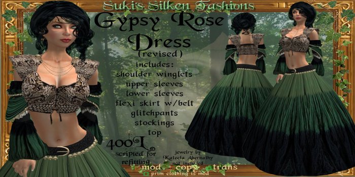 !~SSF~! Gypsy Rose Outfit (revised)