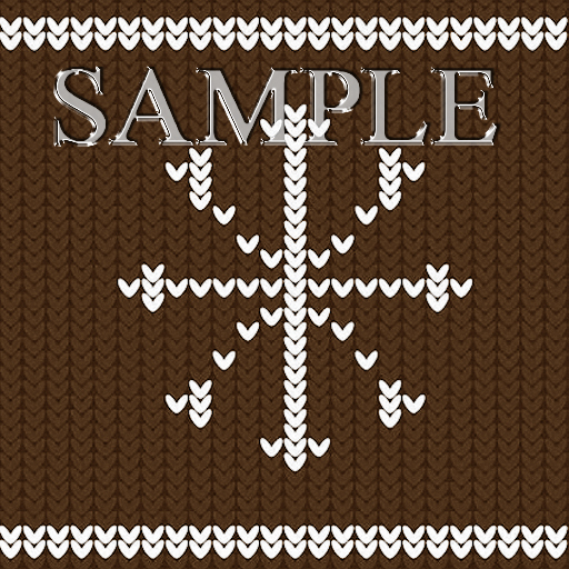 Zoy Texture [ Cozy Snowflake ] Seamless - Brown