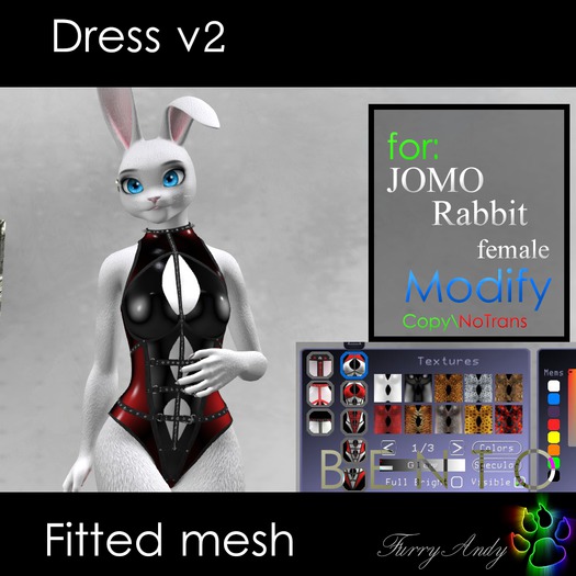 Furry Andy - Dress v2 for Jomo Rabbit Female