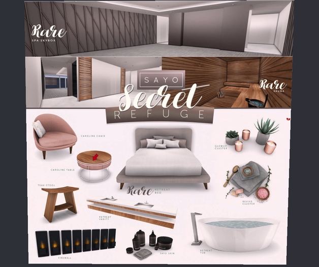 SAYO - Secret Refuge Gacha - SAUNA  - RARE