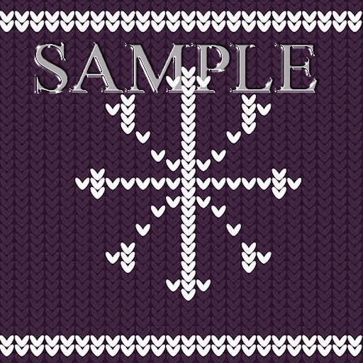 Zoy Texture [ Cozy Snowflake ] Seamless - Purple