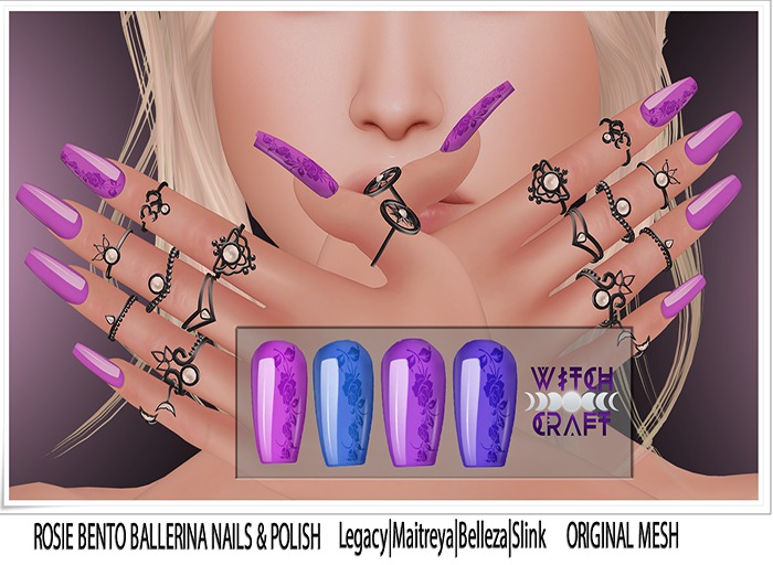 {WitchCraft } Rosie Bento Ballerina Nails & Polish