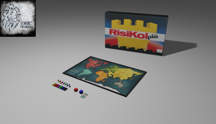 Risk Game Board Full Perm Mesh