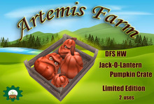 SALE - DFS HW Jack-O-Lantern Pumpkin Crate - ITEM