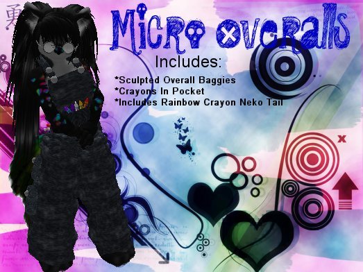 Micro Baggy Denim Overalls