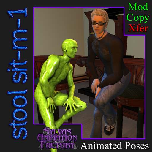 Stool Sit - M-1 -- Male Sitting on a Stool Animation (copyable)