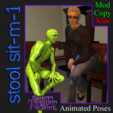 Stool Sit - M-1 -- Male Sitting on a Stool Animation (copyable)