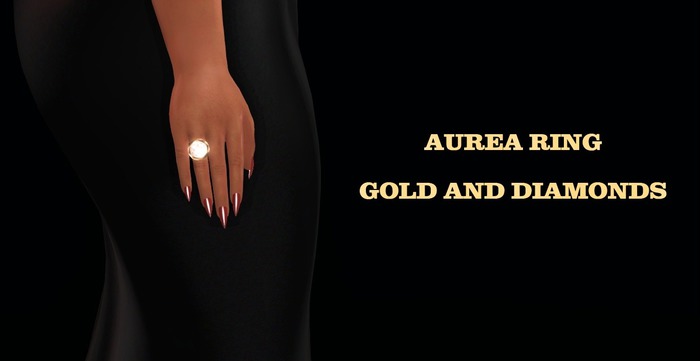 Aurea ring in gold with diamond