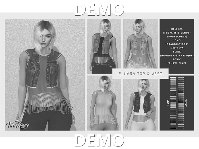 [WellMade] Eluara Top & Vest DEMO