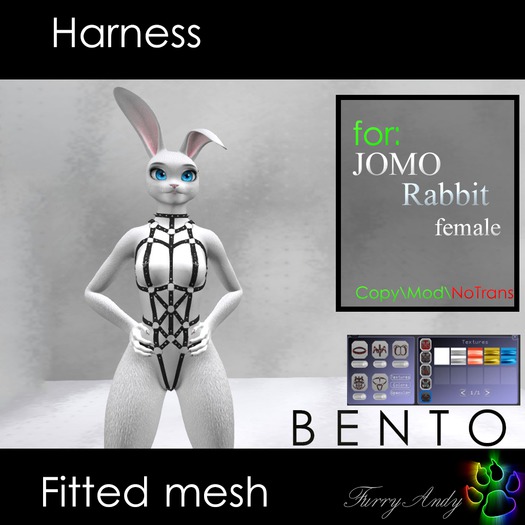 DEMO - Furry Andy - Harness for Jomo Rabbit female