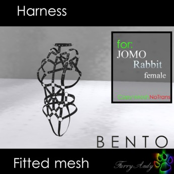 Second Life Marketplace - DEMO - Furry Andy - Harness for Jomo Rabbit ...