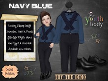 < SP > Looking Sharp Outfit for BYB - Navy Blue