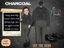 < SP > Looking Sharp Outfit for BYB - Charcoal