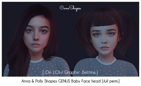 Second Life Marketplace - ANNA & POLLY FULL PERM Shapes for GENUS Baby